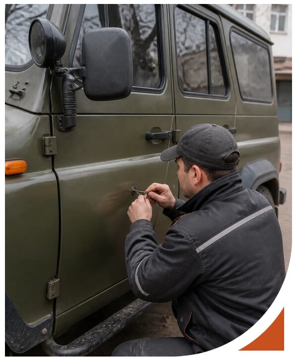 Профессиональное вскрытие автомобиля УАЗ без повреждений в Владикавказе